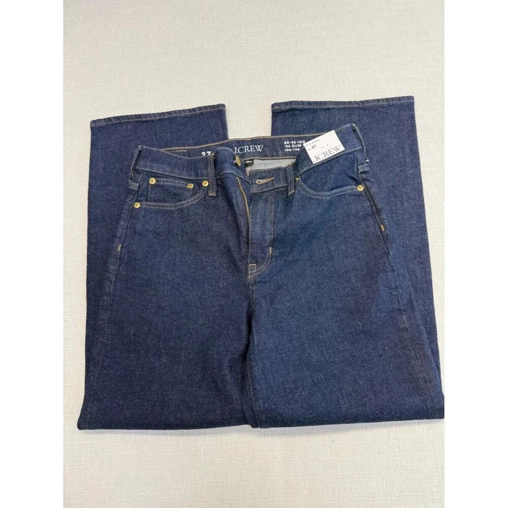 J. Crew 96 Slim Wide Dark Indigo Jeans